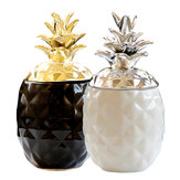 Empty Jar Ceramic Chic Pineapple Tea Coffee Sugar Jars Storage Canisters Home Decor