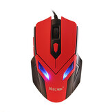 MECO YX-096 Mouse LED Backlit Optical DPI Adjustable Wired Computer Gaming Gamer Game Mouse for PC Laptop