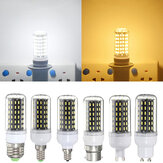 Bombilla LED E27 / E14 / E12 / B22 / GU10 6W SMD 4014 96 600LM Luz blanca pura / cálida Maíz Luz lámpara AC 220V
