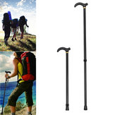 旅行用折りたたみ式アルミ杖、コンパクトで調整可能、75〜90cm。