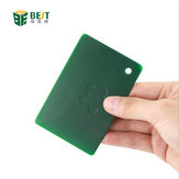 Mejor herramienta de desmontaje de tarjetas de plástico BST-113 verde para películas de protección de PC, herramienta de apertura de teléfonos