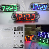 Κίτρινο ρολόι ξυπνητηριού με υψηλή φωτεινότητα και ακρίβεια DS3231 της Geekcreit® DIY με matrix εμφάνιση των τελείων LED