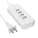 AC portátil 5A Power 4 Portas USB Carregador de parede para viagem em casa US Plug Tomada