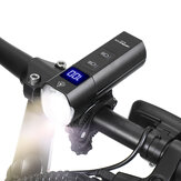 Astrolux® BL02 XPG-3 1200lm 5 modos Luz de bicicleta de haz de doble distancia Soporte recargable USB Alambre Control remoto Linterna de interruptor 5000mAh Power Bank Impermeable Luz delantera para scooter de bicicleta eléctrica