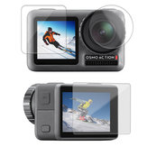 Película protectora de pantalla dual SheIngKa FLW307 Lens para cámara de deportes DJI OSMO Action