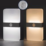 Two Color USB Rechargeable Magnet PIR Motion Sensor LED Cabinet Light Bedroom Stair Night Wall Lamp