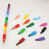 Dibujos para colorear creativos Crayón Pintura a 12 colores Crayón Palo Pluma Papelería para estudiantes