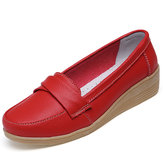 Soft Sole Casual Round Toe Slip On Flat Shoes For Women 