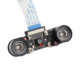 Catda C1130 Nachtsichtkamera Modul HD-Video OV5647 Sensor Webcam Kit mit eingebautem IR-Cut für Raspberry Pi 4B