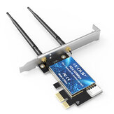 EDUP EP-9619 WiFi Adaptörü Kablosuz Bluetooth Adaptörü Çift Band PCI Express Ağ Kartı PC için Uzun Menzilli WiFi Kartı