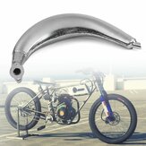 Chrom-Muffler-Auspuffrohr für 80cc-, 66cc- und 49cc-Motorisierte Fahrradmotorrad-Engine-Bike-Cycling-Zubehör