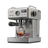 [EU/AE Άμεσα] HiBREW H10A Ημι-αυτόματη εσπρεσιέρα μηχανής έκφρεσε 19 μπαρ ρυθμιζόμενη θερμοκρασία Φίλτρο χωνιού 58mm Καφετιέρα κρύου/ζεστού καφέ