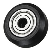 5 mm POM fekete idler D típusú kerék CNC faragó és maró gép kiegészítőkhez