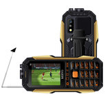 SERVO X7 2,4 дюйма, 4000 мА·ч Антенна Аналоговое ТВ с изменением голоса Лазер Фонарик OTG 3 SIM-карты Функциональный телефон
