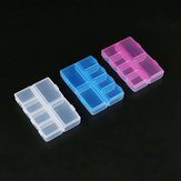 Boîte de rangement pour composants électroniques avec 6 compartiments, organiseur pour perles, boîte de rangement en plastique pour bijoux