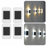 4 db LED kültéri fali lámpa vízálló Napelemes Kerti világítás Lakóház Kert Beltéri Dekorációhoz