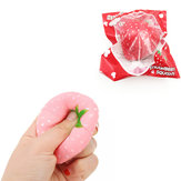 Weichfun Erdbeer-Weich mit langsamen Aufstieg 8CM Quetschspielzeug Originalverpackung Sammlungsgeschenk