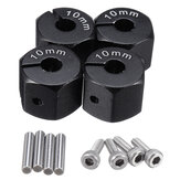 4 adaptadores metálicos com espessura de 10mm e largura de 12mm para peças de carro Rc 1/10 SCX10 CC01 WRAITH 90027 90034