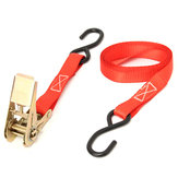 2Pcs 1 pollice 10Ft Ratchet Tie Down With S Gancio Carico Hauling Truck Strap Tensioner