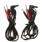 Δύο standard ηλεκτρόδια καλωδίων με κανονική σύνδεση ακίδων για μηχανές Tens/Ems