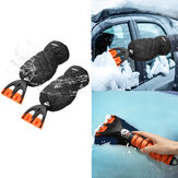 MATCC 2-delige sneeuwschop set ruitenwisser ijskrabber handschoenen waterdicht en warm klein raamkrabbertje