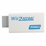 Wii para HD Conversor de saída com Upscaling com adaptador de áudio de 3,5 mm 1080P