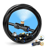 Misting System Drip Irrigation Set Σύστημα ποτίσματος ψεκασμού PE Spray Pipe Set With Mist Nozzles Brass Adapter Trampoline Sprinkler Kit