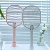 3life Elektrische Muggenmepper Muggenverdrijver Oplaadbare LED Elektrische Insecten Bug Vliegen Muggenkiller Racket 3-Laags Net