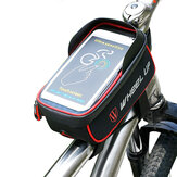 自転車タッチスクリーンフロントフレームチューブ携帯電話防水バッグ自転車フロントフレームケースホルダー