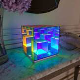 NOXU Musu Cube LED Color Table Lamp Cube Box Acrylic Color Table Lamp for Bedroom Living Room