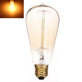 Lâmpada incandescente E27 40W 220V ST64 lâmpada retro Edison
