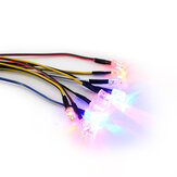 DUMBORC DC Luzes LED comuns com fios estendidos para peças receptoras de RC X6DC