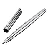 Jinhao 126 Классический винтажный металлический серебряный ручка со спрячеталом, тонкий ниб, подарок для поклонников ручек