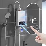 Banyo ve Mutfak için MROSAA 4500W Tankless Anında Elektrikli Su Isıtıcısı HD Dokunmatik Ekranlı Duş Sistemi