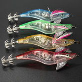 10cm 18g Camarón multicolor con luz LED intermitente y anzuelo, pequeño jig de calamar para pesca.