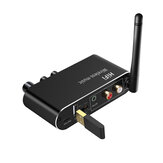 Bakeey T01 Bluetooth V5.1 Audio-Sender/Empfänger mit koaxialem/optischem/3,5-mm-AUX/USB-U-Disk-Eingang/2 Cinch-Ausgang Wireless-Audio-Adapter für TV-PC-Lautsprecher Heim-Soundsystem