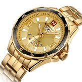 NAVIFORCE 9106 Relógios de homem Relógio de pulso de quartzo masculino de luxo de aço inoxidável