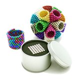 222 peças por lote de 6 mm Bolinhas magnéticas multicoloridas Buck Balls Cubo inteligente de contas mágicas Brinquedos de quebra-cabeça