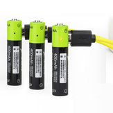 ZNTER S17 1,5V 400mAh Batería recargable AAA Lipo por USB