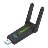 1300M USB3.0 WiFi एडाप्टर 2.4G / 5GHz वायरलेस ड्यूल बैंड वाईफ़ाई डॉंगल नेटवर्क कार्ड प्राप्तकर्ता के लिए पीसी डेस्कटॉप लैपटॉप