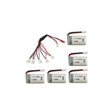 5PCS 3.7V 300mAh Lipo Batterie Set pour H8 H22 Eachine H8 Mini Quadricoptère RC