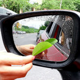2Pcs Car Rearview Mirror Pellicola protettiva Vista posteriore Anti Rivestimento antiappannamento antipioggia Impermeabile Pulito