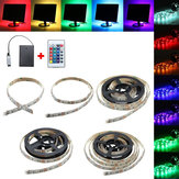 Striscia flessibile LED RGB 5050 30/50/100/150/200CM + telecomando alimentato a batteria per decorazione party casa DC5V