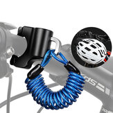 Serratura a cavo in lega antifurto per casco da bici mini WEST BIKING con due chiavi, per borsa casco, moto, bicicletta MTB e altri accessori