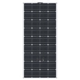 Panel Solar Semi-Flexible 100W 18V PET Sunpower Monocristalino Silicona Laminada 1180*540*3mm