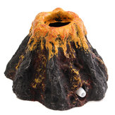 Аквариум в форме вулкана и воздушный пузырь камень кислород Насос украшение для аквариума