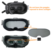 Capucha para sombrilla URUAV para gafas digitales DJI Lente Protección de pantalla Placa protectora