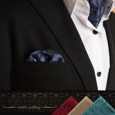 Fazzoletto di moda per abiti da uomo in stile occidentale con motivi a pois. Fazzoletto da taschino Paisley per cravatta.