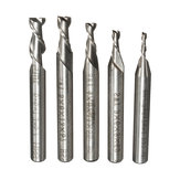 5pcs 2 Flute 2/3/4/5 / 6mm 6mm Shank Milling Cutter HSS End Mill CNC χάραξη Bit