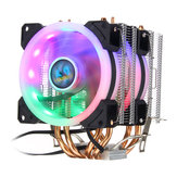  Aurora Colorful с подсветкой, 3-контактный, 2 вентилятора 4, Медь, Трубка Радиатор с двумя башнями, вентилятор охлаждения, радиатор охлаждения для Int